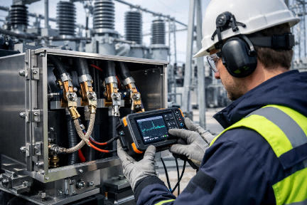 高壓電纜接地狀態帶電評估系統